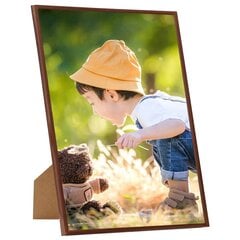 vidaXL pildiraami kollaaž 3 tk, seinale/lauale, pronks, 21x29,7 cm MDF цена и информация | Рамки, фотоальбомы | kaup24.ee