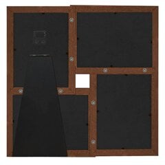 vidaXL kollaaž-pildiraam 4x pildile (10 x 15 cm), tumepruun MDF цена и информация | Рамки, фотоальбомы | kaup24.ee