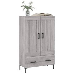 vidaXL kõrge kapp, hall Sonoma tamm, 69,5 x 31 x 115 cm, tehispuit цена и информация | Комоды | kaup24.ee