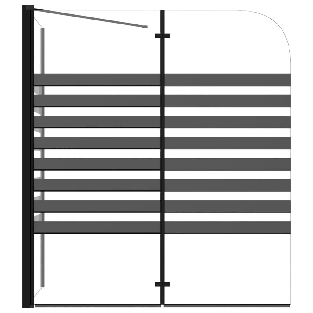 vidaXL triipudega vanniümbris, 120 x 68 x 130 cm, karastatud klaas hind ja info | Dušikabiinid | kaup24.ee