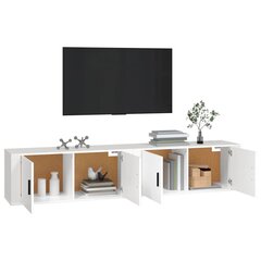 vidaXL seinale kinnitatavad telerikapid, 2 tk, valge 100x34,5x40 cm цена и информация | Тумбы под телевизор | kaup24.ee