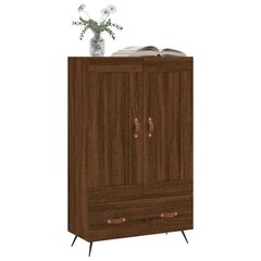 vidaXL kõrge kapp, pruun tamm, 69,5 x 31 x 115 cm, tehispuit цена и информация | Комоды | kaup24.ee