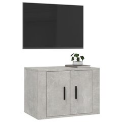 vidaXL seinale kinnitatav telerikapp, betoonhall, 57 x 34,5 x 40 cm hind ja info | TV alused | kaup24.ee