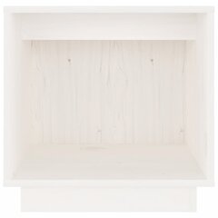 vidaXL öökapid 2 tk, valge, 40x30x40 cm, männipuit цена и информация | Прикроватные тумбочки | kaup24.ee