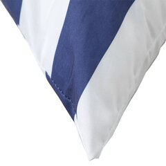 vidaXL dekoratiivpadjad 4 tk, sinise ja valge triibuline, 50 x 50 cm hind ja info | Toolipadjad ja -katted | kaup24.ee