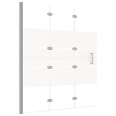 vidaXL volditav dušinurk, ESG-klaas, 120 x 140 cm, valge hind ja info | Dušikabiinide uksed ja seinad | kaup24.ee