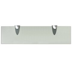 vidaXL seinariiulid 2 tk klaasist 40 x 10 cm 8 mm цена и информация | Полки | kaup24.ee