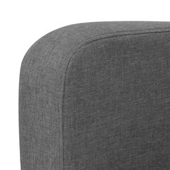Двухместный диван,135x65x76, темно-серый цена и информация | Диваны | kaup24.ee