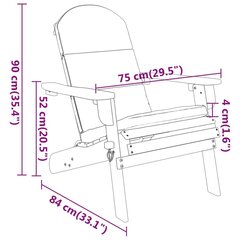 vidaXL 3-osaline Adirondack aiamööblikomplekt, akaatsiapuit цена и информация | Комплекты уличной мебели | kaup24.ee