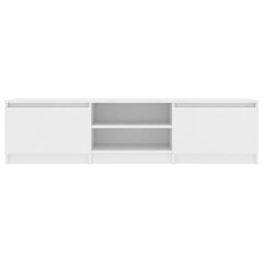 vidaXL telerialus, valge, 140 x 40 x 35,5 cm, puitlaastplaat hind ja info | TV alused | kaup24.ee
