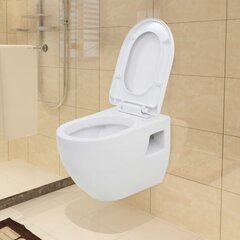 Подвесной туалет, белый цена и информация | Унитазы | kaup24.ee