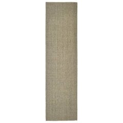 vidaXL vaip, naturaalne sisal, 80 x 300 cm, pruunikashall цена и информация | Ковры | kaup24.ee