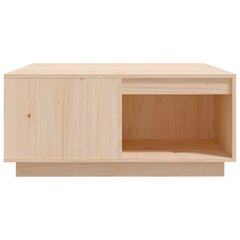 vidaXL kohvilaud, 80 x 81 x 36,5 cm, männipuit цена и информация | Журнальные столики | kaup24.ee