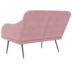 vidaXL pink, roosa, 110 x 76 x 80 cm, samet цена и информация | Полки для обуви, банкетки | kaup24.ee