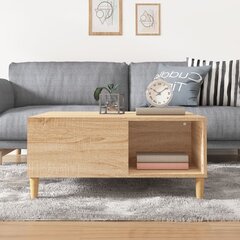 vidaXL kohvilaud, Sonoma tamm, 80x80x36,5 cm, tehispuit цена и информация | Журнальные столики | kaup24.ee