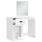 vidaXL tualettlaud LEDiga, kõrgläikega valge, 90x42x132,5 cm hind ja info | Meigilauad | kaup24.ee