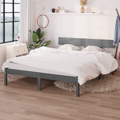 vidaXL voodiraam männipuidust, 140 x 190 cm цена и информация | Кровати | kaup24.ee