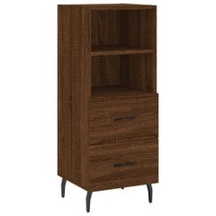 vidaXL kõrge kapp, pruun tamm, 34,5x34x180 cm, tehispuit цена и информация | Комоды | kaup24.ee