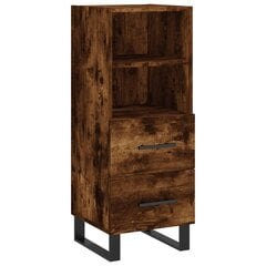 vidaXL kõrge kapp, suitsutatud tamm, 34,5x34x180 cm, tehispuit цена и информация | Комоды | kaup24.ee