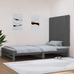 vidaXL seinale kinnitatav voodipeats, hall, 108x3x90 cm, männipuit цена и информация | Кровати | kaup24.ee