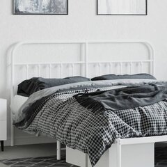 vidaXL metallist voodipeats, valge, 180 cm цена и информация | Кровати | kaup24.ee