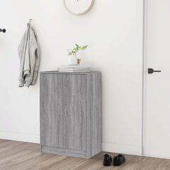 vidaXL jalatsikapp, hall Sonoma tamm, 60x35x92 cm, tehispuit цена и информация | Полки для обуви, банкетки | kaup24.ee