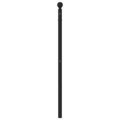 Metallist Voodipeats vidaXL, 90 cm, must цена и информация | Кровати | kaup24.ee