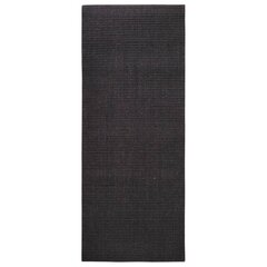 vidaXL vaip, naturaalne sisal, 80 x 200 cm, must цена и информация | Ковры | kaup24.ee