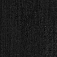 vidaXL voodiraam, must, täismännipuit, 160 x 200 cm цена и информация | Кровати | kaup24.ee