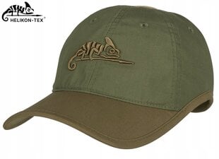 Suvine pesapallimüts HELIKON-TEX Logo Cap Olive Green/Adaptive Green hind ja info | Meeste sallid, mütsid ja kindad | kaup24.ee