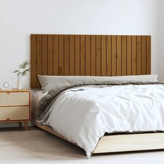 vidaXL seinale kinnitatav voodipeats, meepruun, 147x3x60 cm, männipuit hind ja info | Voodid | kaup24.ee