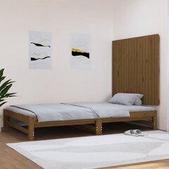 vidaXL seinale kinnitatav voodipeats, meepruun, 108x3x90 cm, männipuit цена и информация | Кровати | kaup24.ee