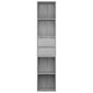 vidaXL raamatukapp, hall Sonoma tamm, 36 x 30 x 171 cm, tehispuit hind ja info | Riiulid | kaup24.ee