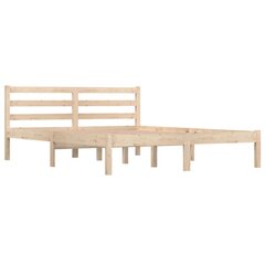 810410 vidaXL Bed Frame Solid Wood Pine 140 x 190 cm цена и информация | Кровати | kaup24.ee