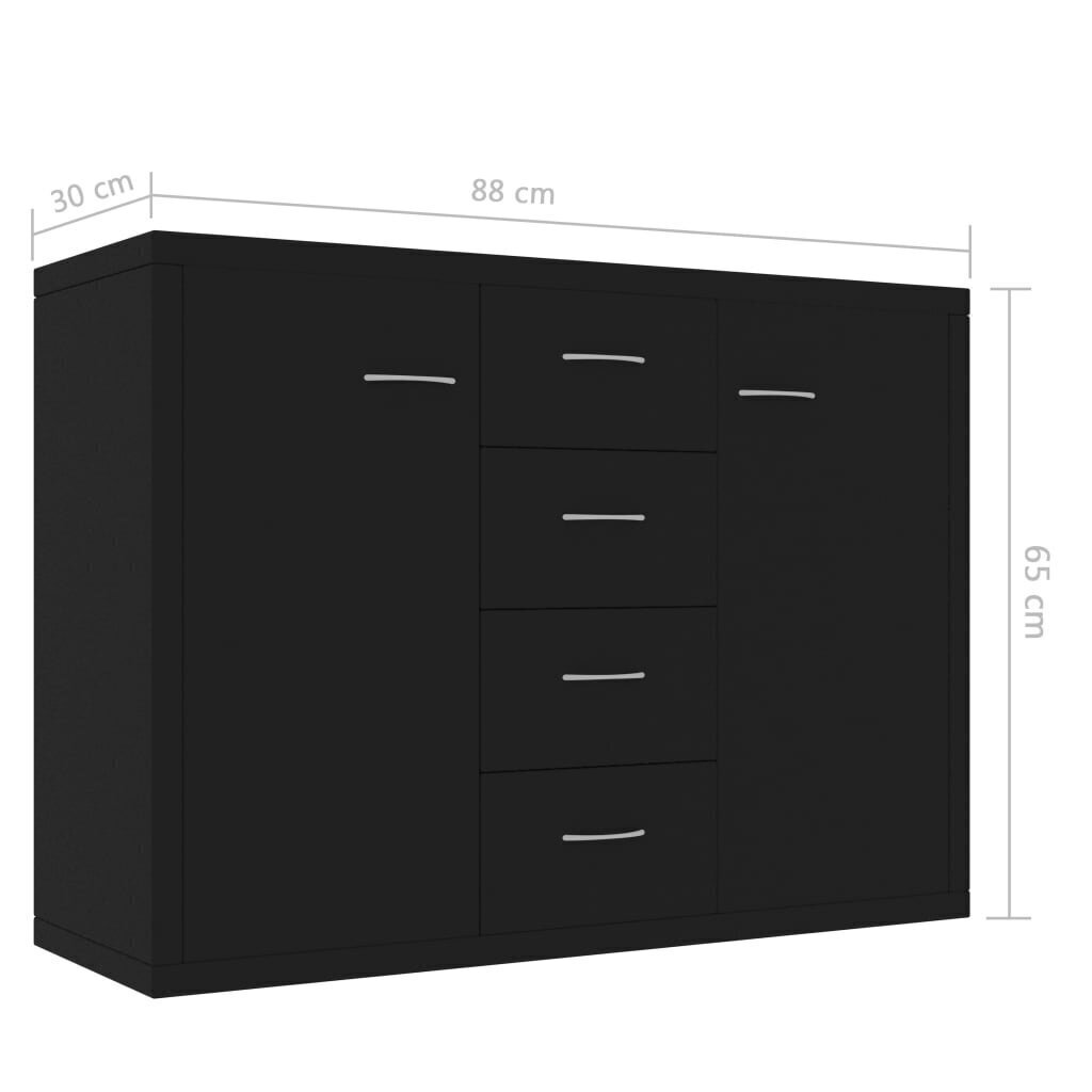 vidaXL puhvetkapp hall 88 x 30 x 65 cm, puitlaastplaat hind ja info | Elutoa väikesed kapid | kaup24.ee