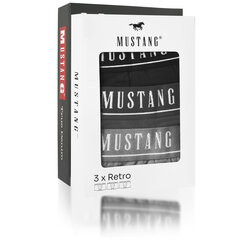 Bokserid meestele Mustang, BM458, sinine, must, 6 tk hind ja info | Meeste aluspesu | kaup24.ee