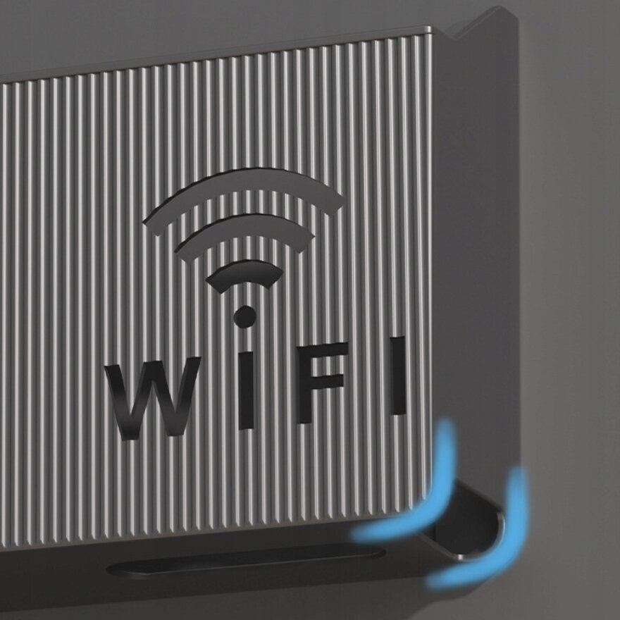 WIFI SWITCH WALL HOLDER Must hind ja info | Riiulid | kaup24.ee