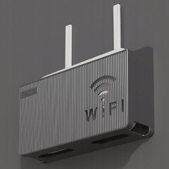 WIFI SWITCH WALL HOLDER Black цена и информация | Полки | kaup24.ee