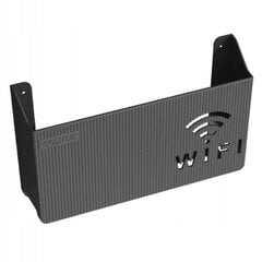 WIFI SWITCH WALL HOLDER Black цена и информация | Полки | kaup24.ee