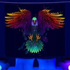 Seinakaunistus UV FLUORESCENT IMAGE GOBELIN ODBLASK 150x150cm Eagle hind ja info | Seinapildid | kaup24.ee