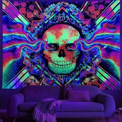 Настенное украшение UV FLUORESCENT GOBELIN ODBLASK 150x150cm Czacha цена и информация | Картины, живопись | kaup24.ee