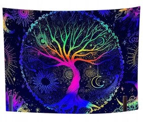 Настенное украшение UV FLUORESCENT GOBELIN REFLECTOR Rainbow Tree цена и информация | Картины, живопись | kaup24.ee