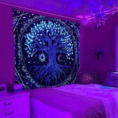 Настенное украшение UV FLUORESCENT GOBELIN ODBLASK 150x150cm XL Lion цена и информация | Картины, живопись | kaup24.ee