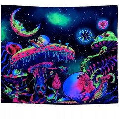 UV FLUORESCENT IMAGE WALL DECORATION GOBELIN ODBLASK 150x150cm Грибы цена и информация | Картины, живопись | kaup24.ee