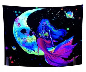 Настенное украшение UV FLUORESCENT GOBELIN ODBLASK 150cm XL moon цена и информация | Картины, живопись | kaup24.ee