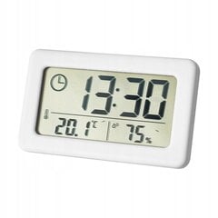 WEATHER STATION Kell Niiskus Temperatuur Valge hind ja info | Ilmajaamad, termomeetrid | kaup24.ee