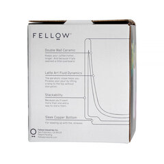 Fellow Monty Elegant White Cortado Cup - 130ml (4.5oz) hind ja info | Klaasid, tassid ja kannud | kaup24.ee