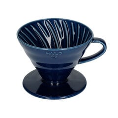 Hario V60-02 Indigo Blue Ceramic Coffee Dripper цена и информация | Столовые и кухонные приборы | kaup24.ee