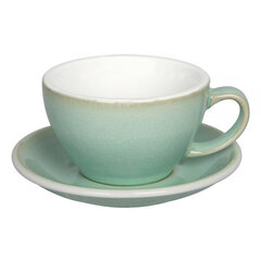 Loveramics Egg Cafe Latte Cup & Saucer 300ml - Basil цена и информация | Стаканы, фужеры, кувшины | kaup24.ee