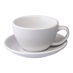 Loveramics Egg Cafe Latte Cup & Saucer 300ml - Белый цена и информация | Стаканы, фужеры, кувшины | kaup24.ee